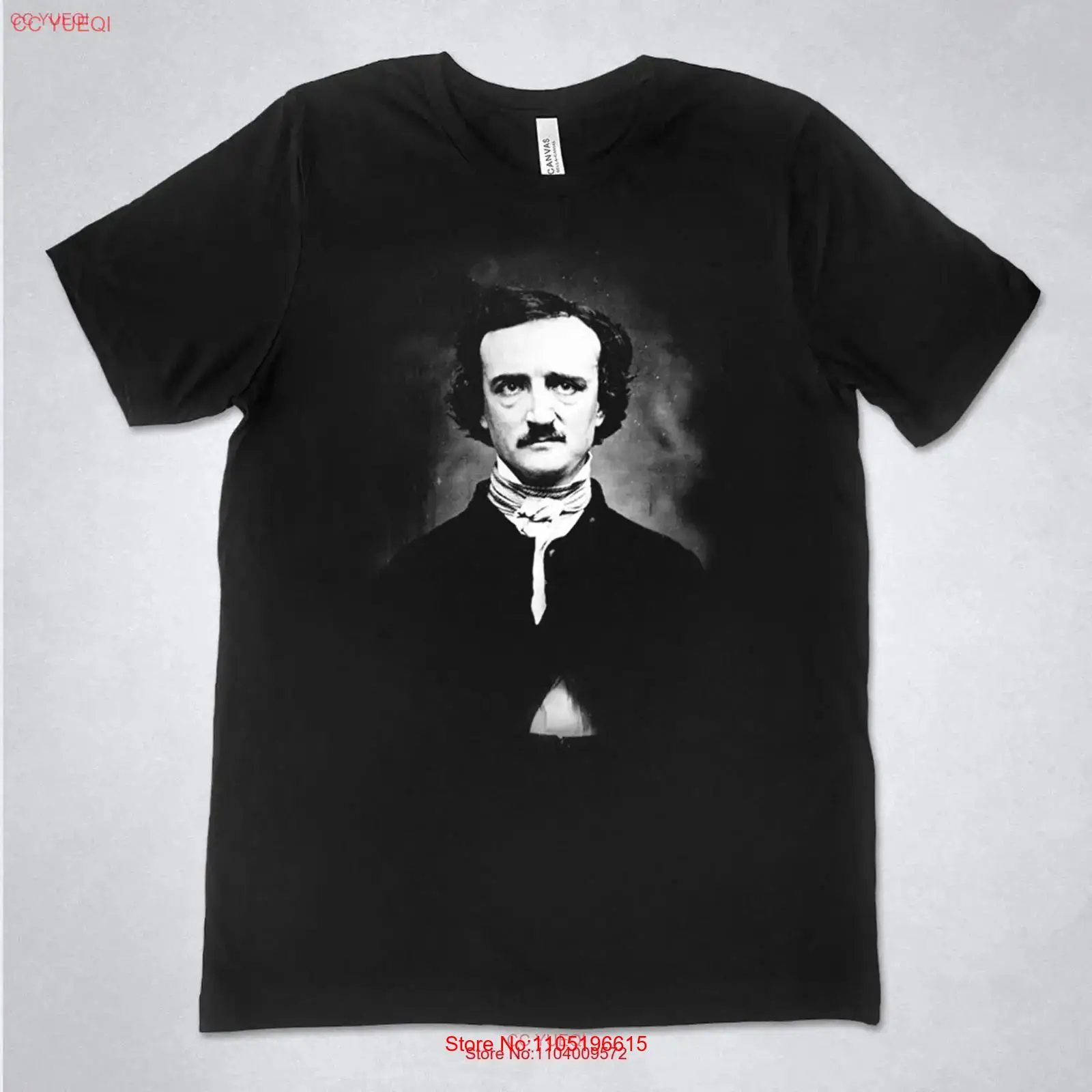 Vintage Fashion Jersey - Edgar Allan Poe shirt portrait photo