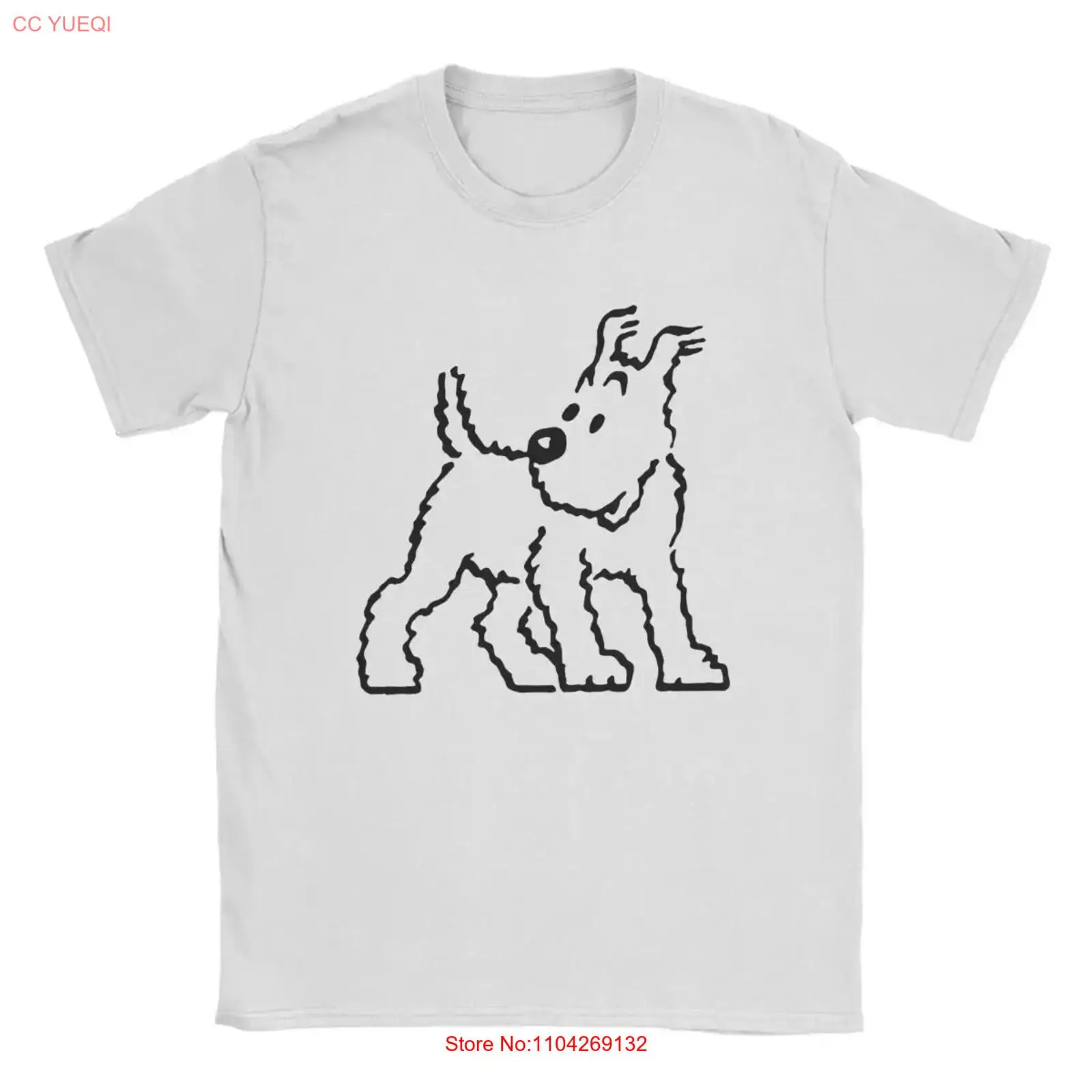 Vintage Fashion Jersey - Snowy Dog Captain Haddock T Shirt