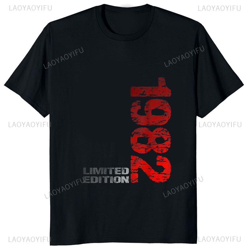 Vintage Fashion Jersey - Limited Edition 1982 Vintage Printed T-shirt