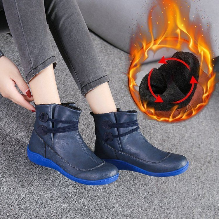 Women Vintage Round Toe PU Lea - Vintage Fashion Mens review and price