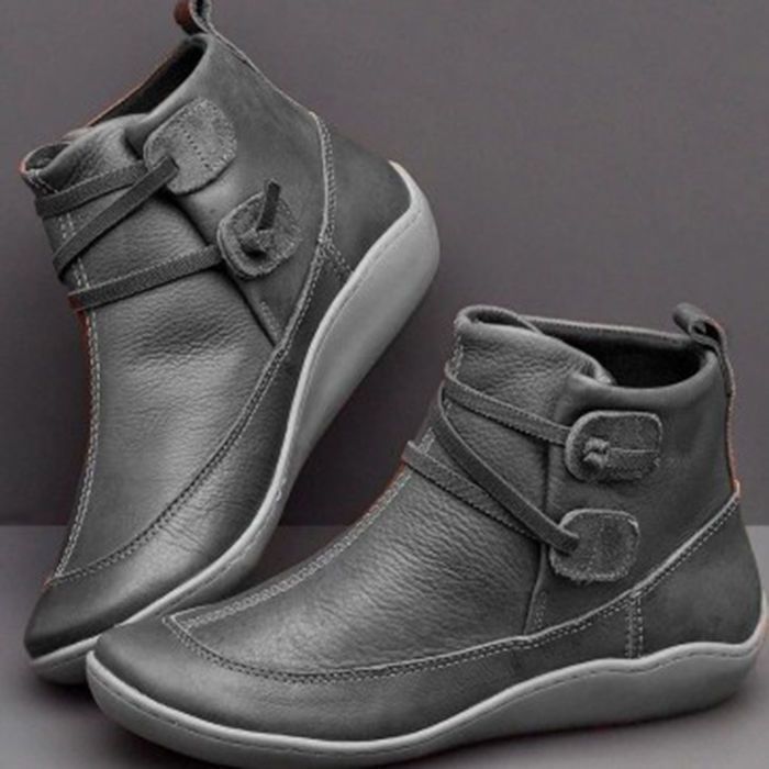 Women Vintage Round Toe PU Lea - Vintage Fashion Mens review and price