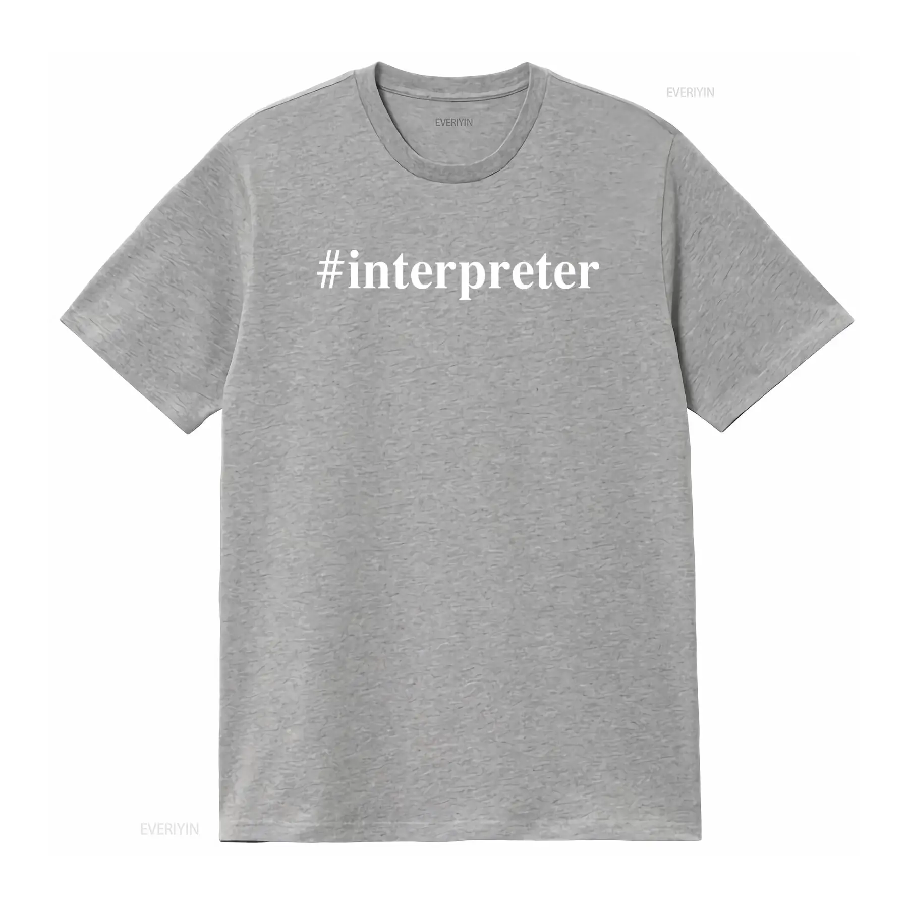 Interpreter T Shirt for Lingui - Vintage Fashion Hashtags review and price