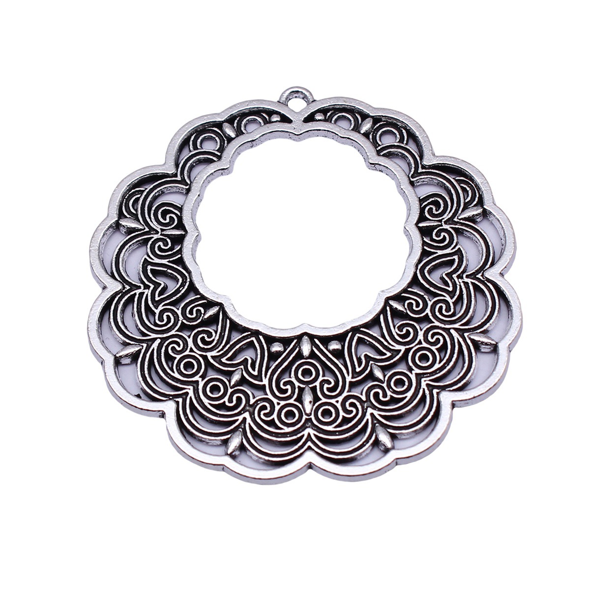Boho Ethnic Mandala Pendant Fl - Vintage Fashion Guild review and price