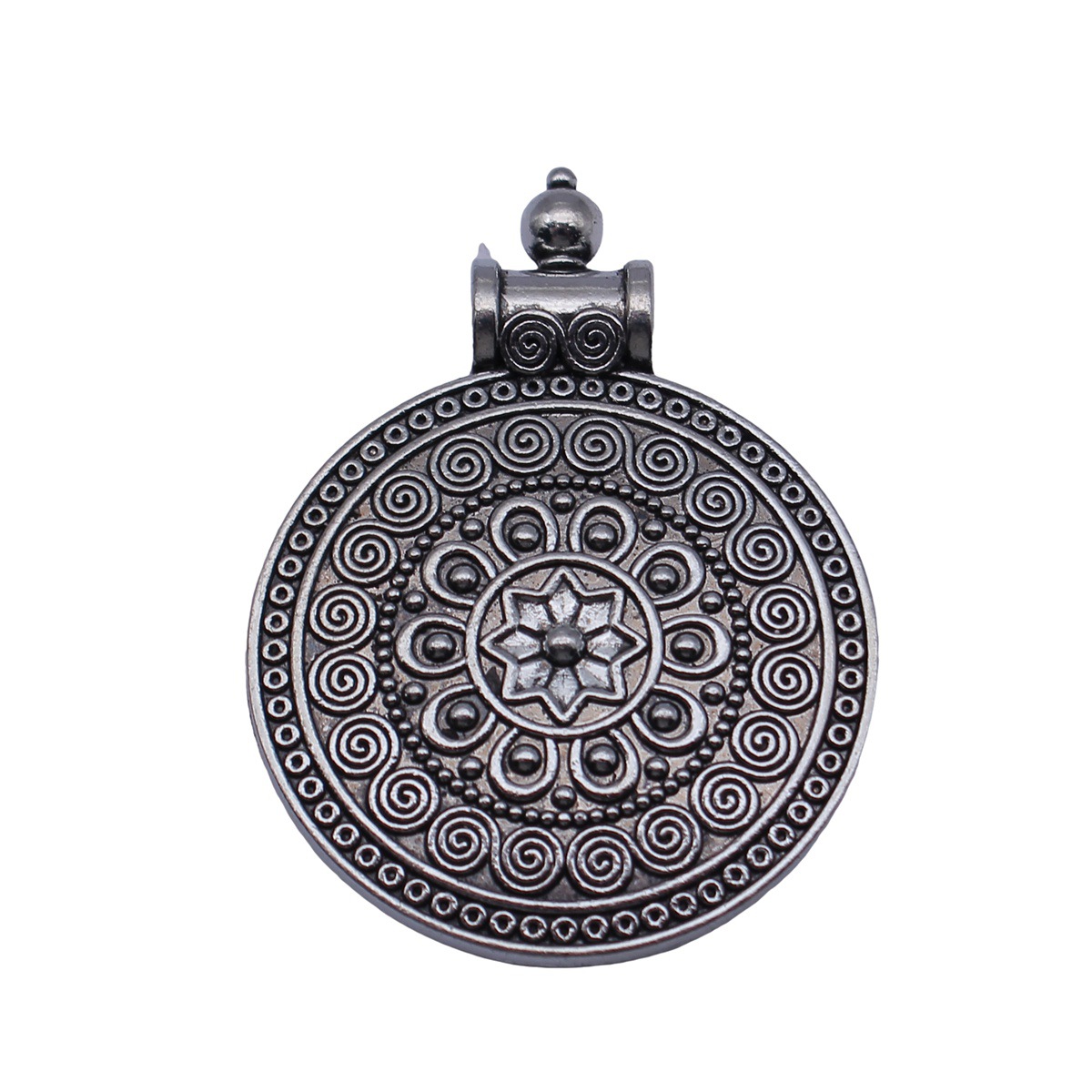 Boho Ethnic Mandala Pendant Fl - Vintage Fashion Guild review and price