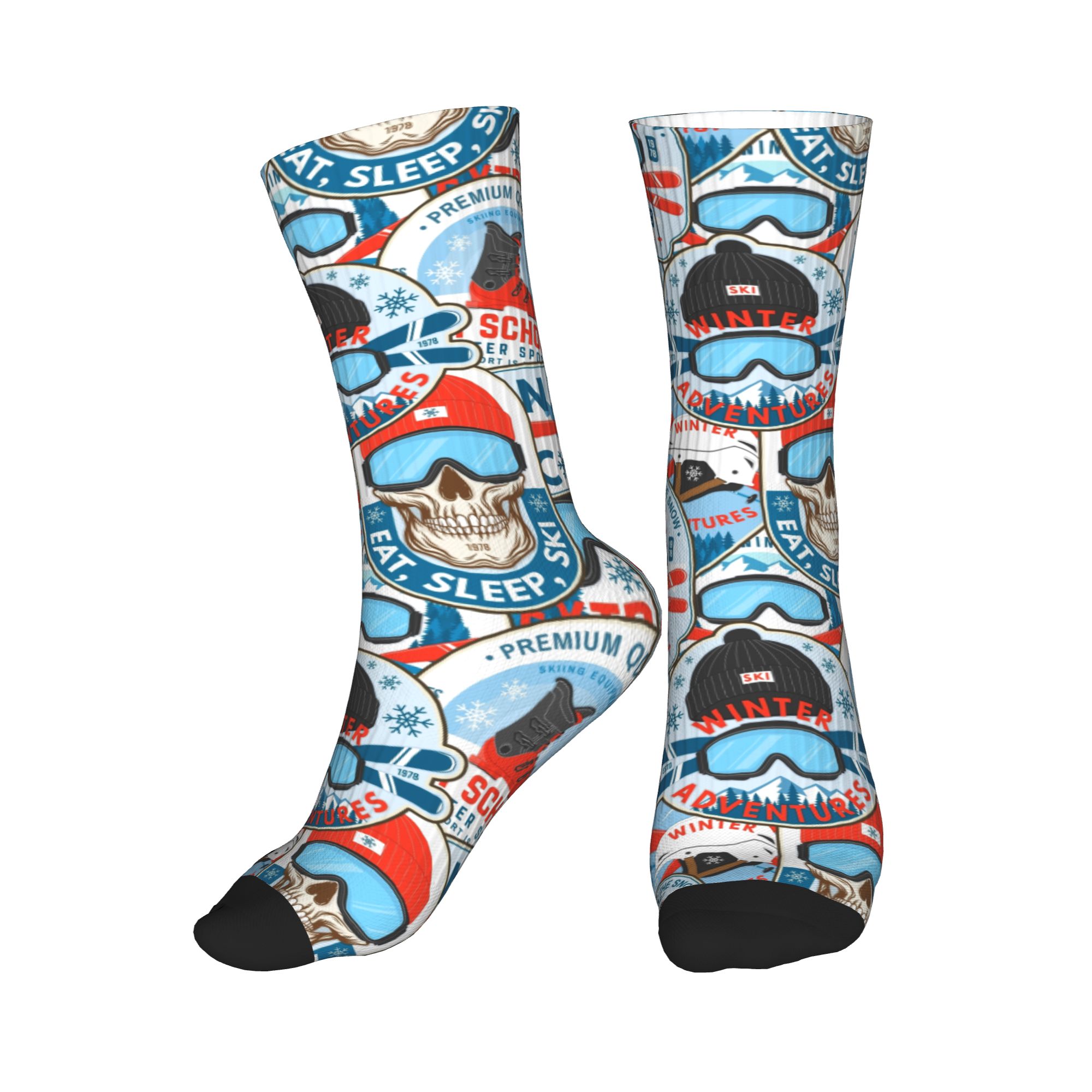 Vintage Red Blue Ski Club Seam - Vintage Fashion Mens review and price