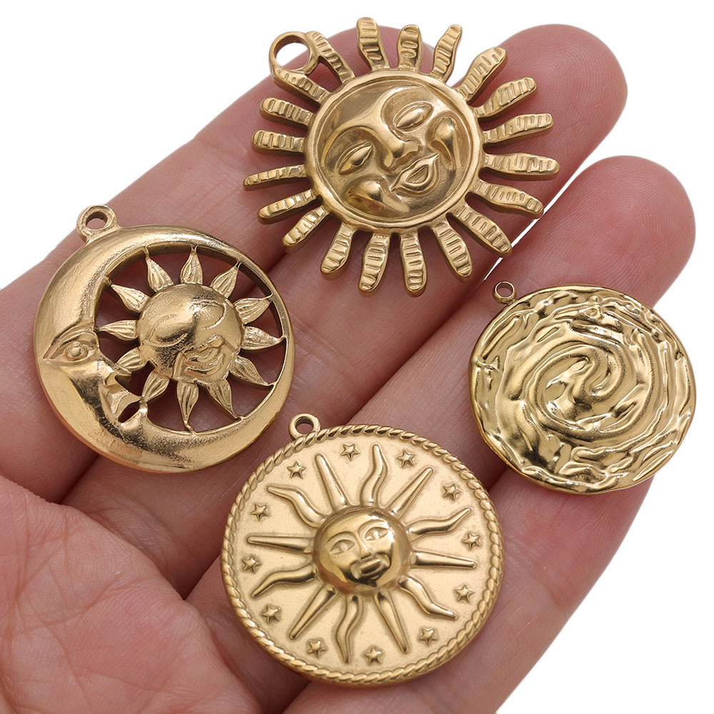 5pcs PVD Gold Charms Stainless - Vintage Fashion Blog review and price