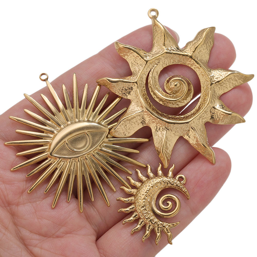 5pcs PVD Gold Charms Stainless - Vintage Fashion Blog review and price