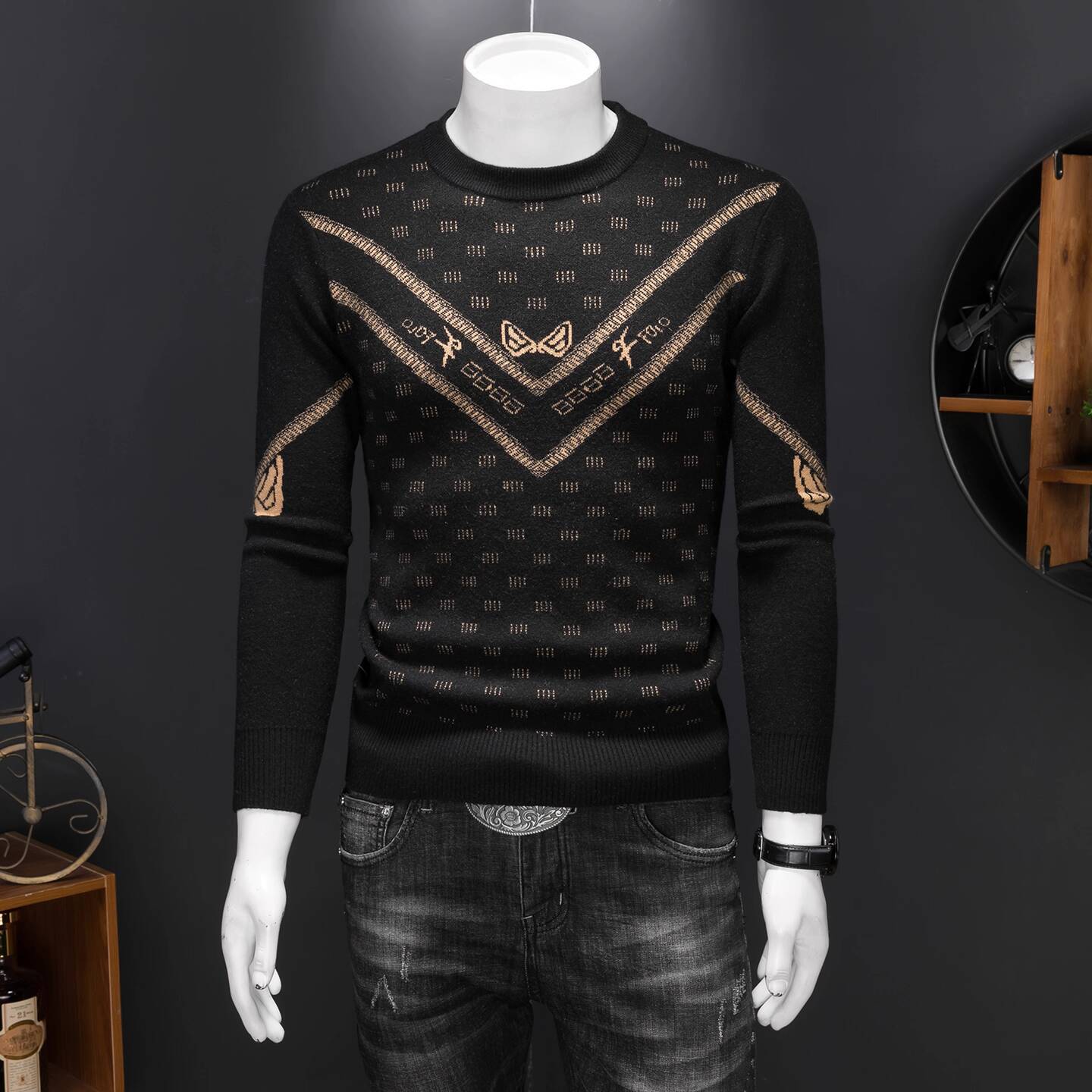 Vintage Fashion Sweater Men Wi - Vintage Fashion Outfits Men review and price
