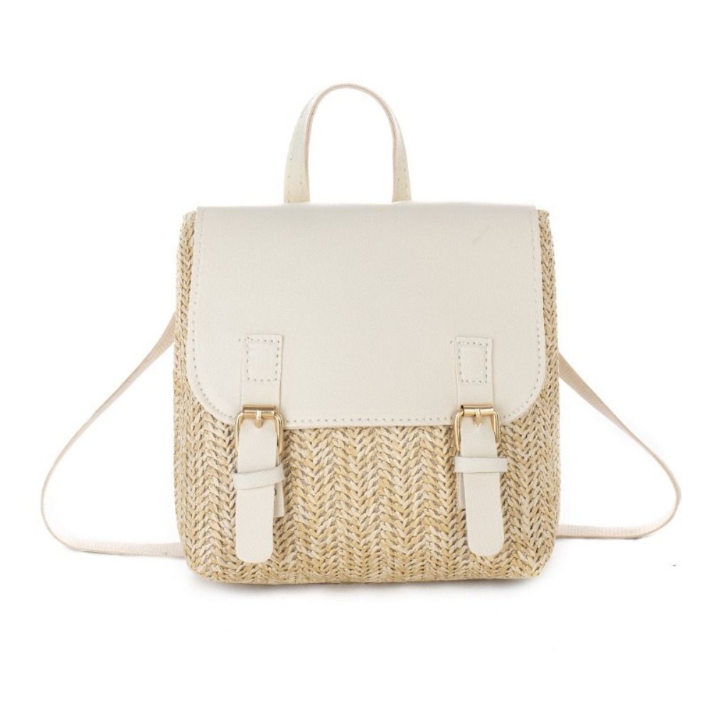 Versatile Bag PU Leather Straw - Vintage Fashion Looks review and price