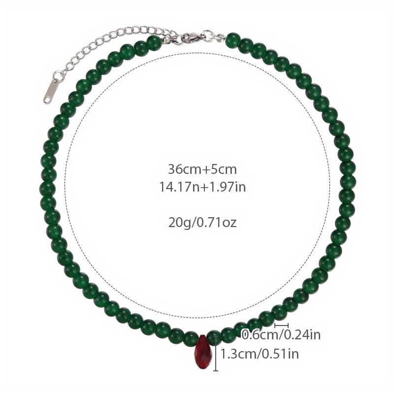 Vintage Green Beaded Necklace  - Vintage Fashion Looks review and price