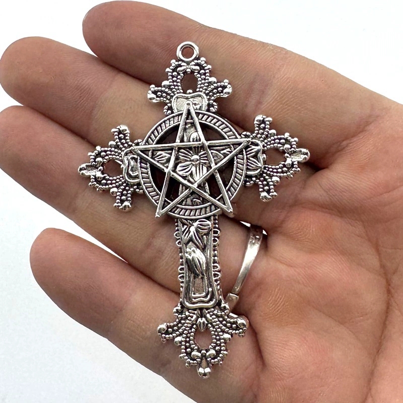 2pcs 30x15mm Gothic Big Cross  - Vintage Fashion Tumblr review and price