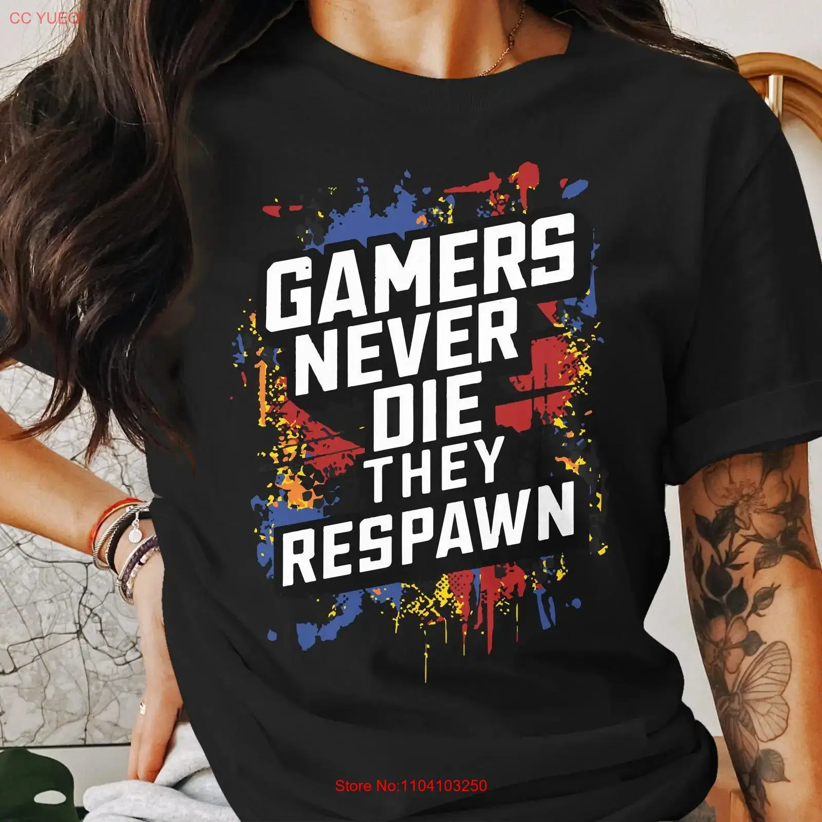Gamers Never Die They Respawn  - Vintage Fashion Video review and price