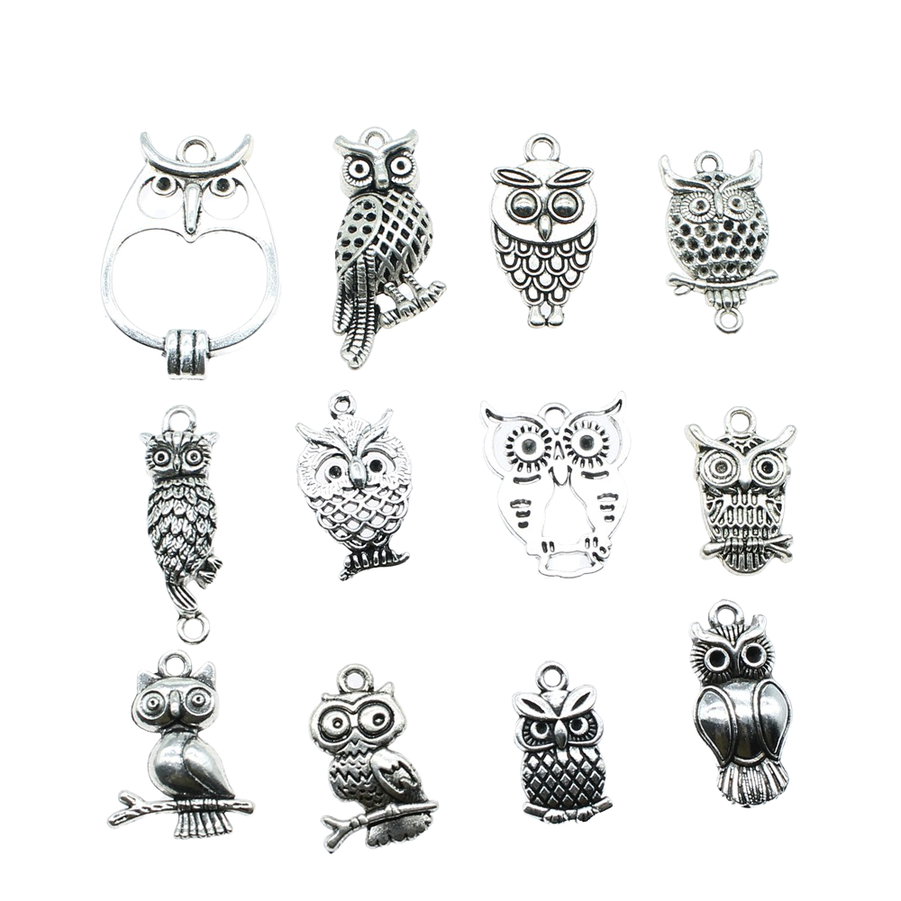 10pcs Charms Owl Antique Silve - Vintage Fashion Blog review and price