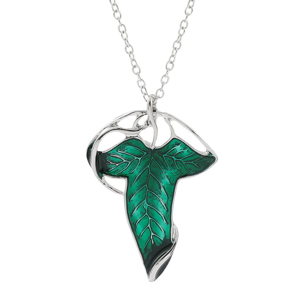 Vintage Green Leaf Pendant Nec - Vintage Fashion Blog review and price