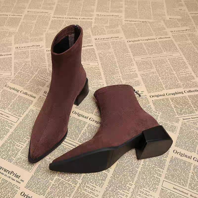 New Low Heel Women Mordern Ank - Vintage Fashion Girl review and price