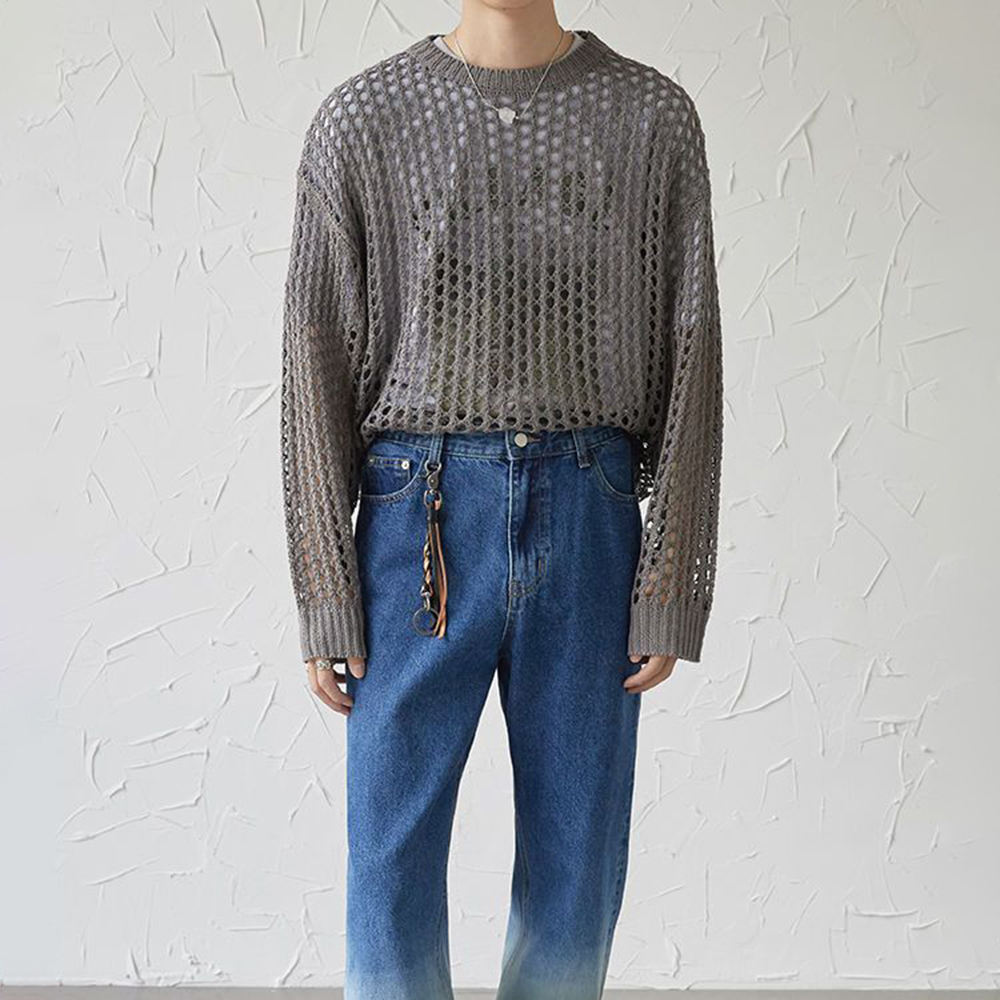 Mens Y2k Hollow Out Outfits Se - Vintage Fashion Outfits Men review and price