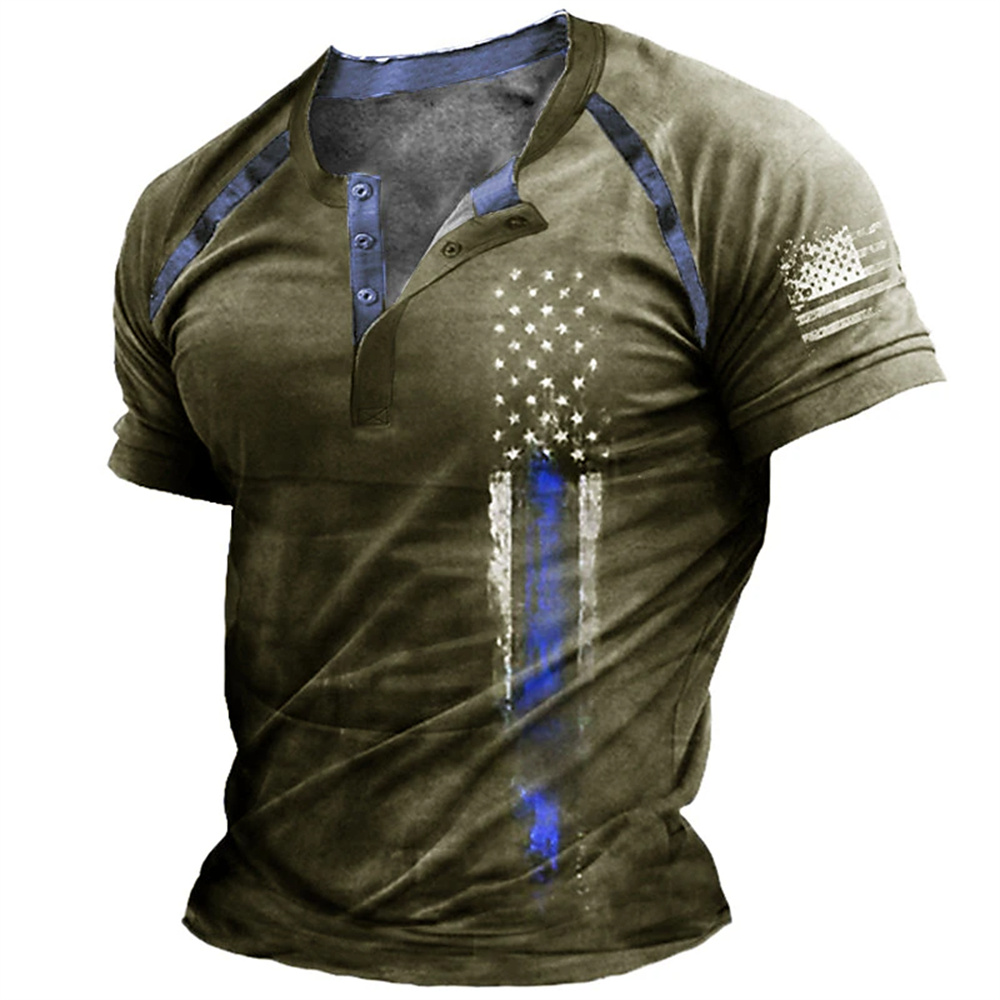 Funny 3D American Flag Print M - Vintage Fashion Mens review and price