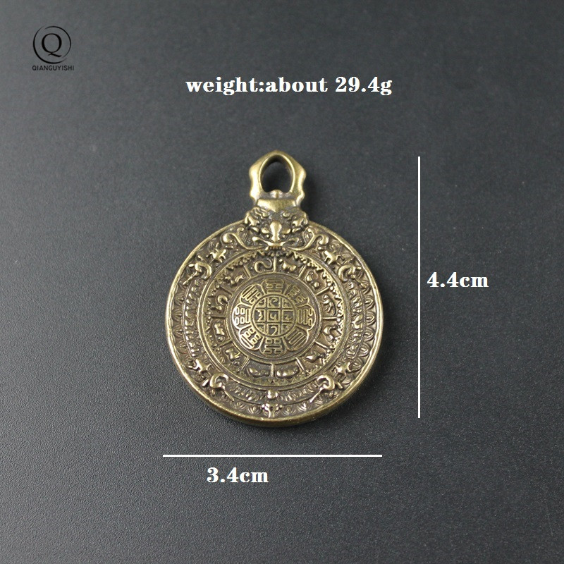 Vintage Brass Buddhist Tantra  - Vintage Fashion Labels review and price