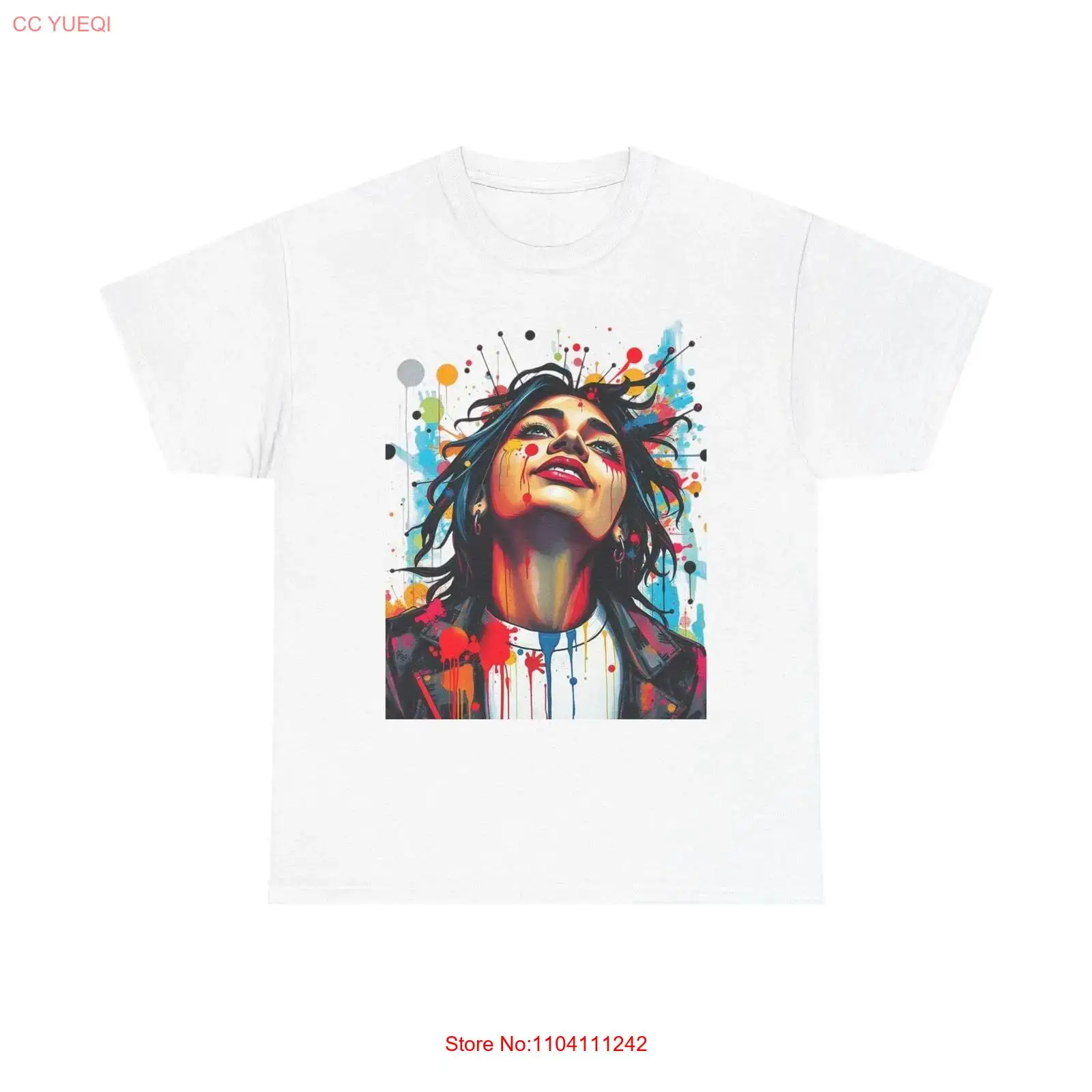 Colorful Art Heavy Cotton T Sh - Vintage Fashion Outfits Men review and price