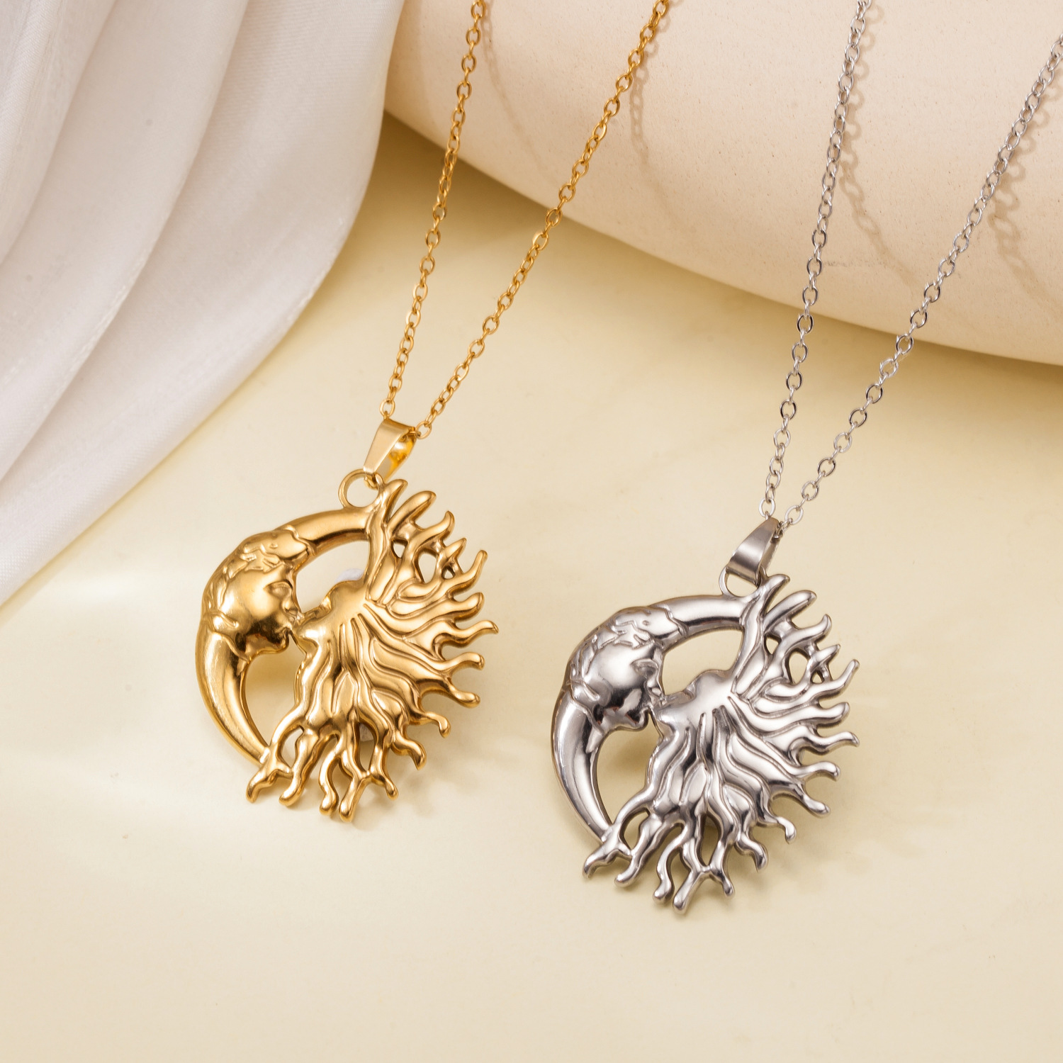 Sun and Moon Neckalce for Coup - Vintage Fashion Looks review and price
